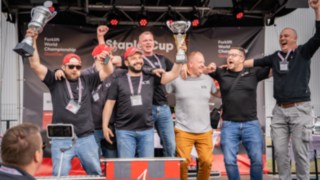 Strahlende Sieger des StaplerCup Qualifier Strahlende Sieger des StaplerCup Qualifier