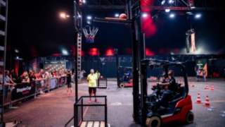 Parcoursfeld des StaplerCup Qualifiers auf dem Airfield in Heidelberg